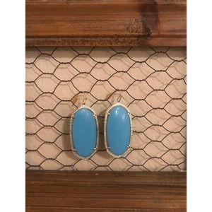 Kendra Scott Elle Gold Drop Earrings Turquoise